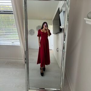 Milkmaid Red Dress